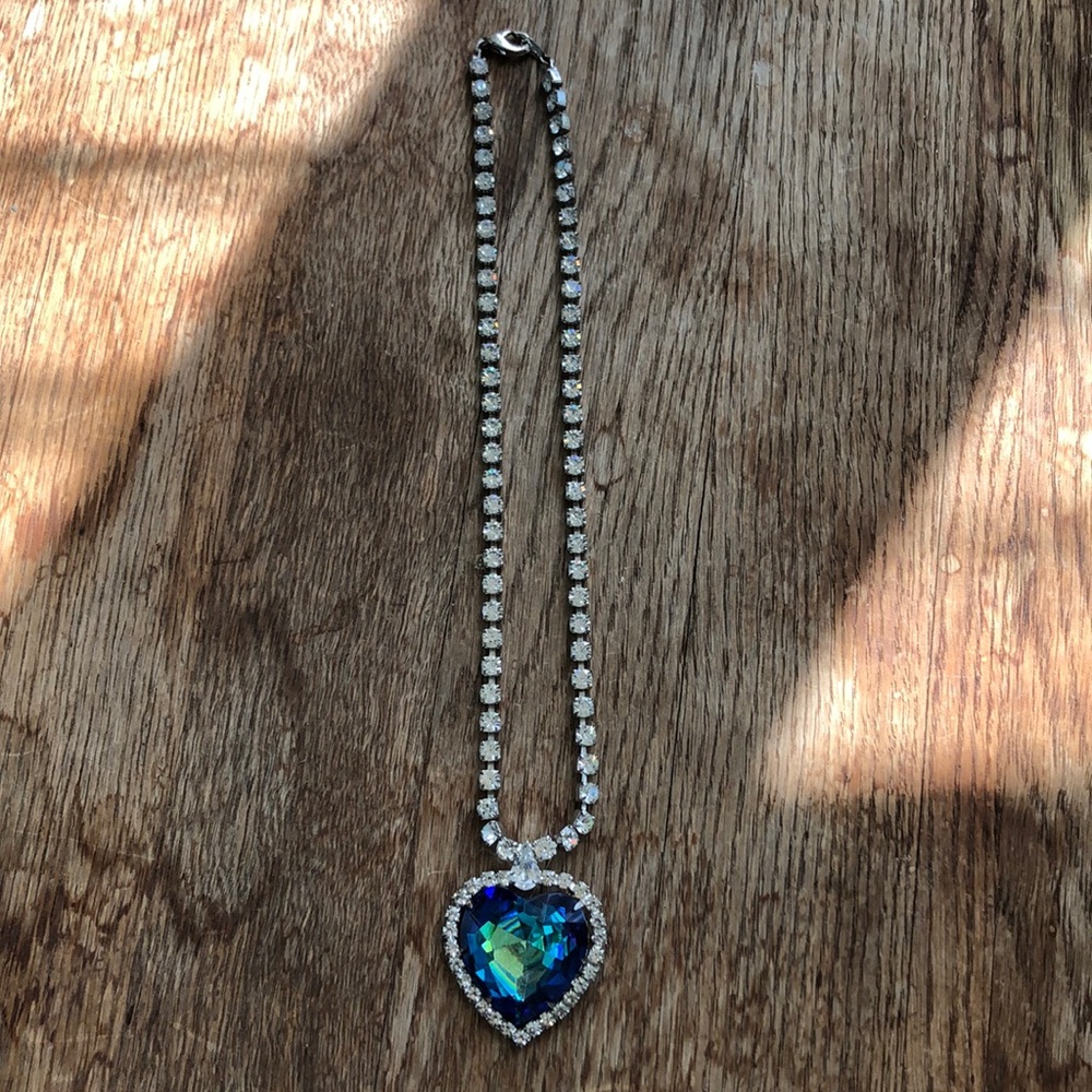 Titanic heart of the ocean replica, party jewelry. Statement piece